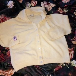 VINTAGE DALTON  CASHMERE CARDIGAN V NECK  1950 SWEATER